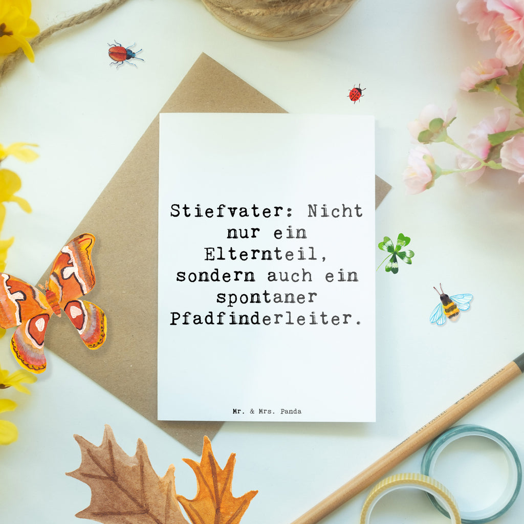 Grußkarte Pfadfinder Stiefvater Grußkarte, Klappkarte, Einladungskarte, Glückwunschkarte, Hochzeitskarte, Geburtstagskarte, Karte