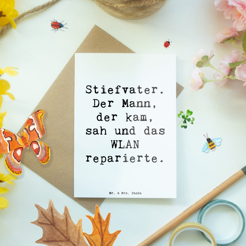 Grußkarte Spruch Stiefvater Held Grußkarte, Klappkarte, Einladungskarte, Glückwunschkarte, Hochzeitskarte, Geburtstagskarte, Karte, Ansichtskarten, Familie, Vatertag, Muttertag, Bruder, Schwester, Mama, Papa, Oma, Opa