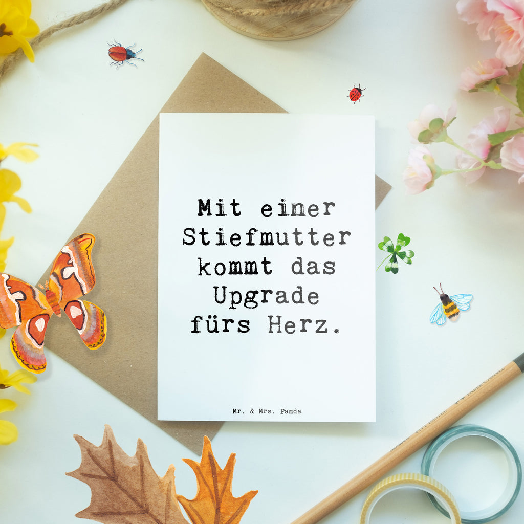 Grußkarte Spruch Herz Stiefmutter Grußkarte, Klappkarte, Einladungskarte, Glückwunschkarte, Hochzeitskarte, Geburtstagskarte, Karte, Ansichtskarten, Familie, Vatertag, Muttertag, Bruder, Schwester, Mama, Papa, Oma, Opa