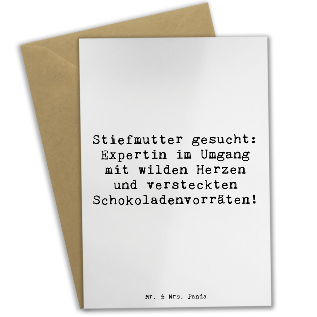 Grußkarte Spruch Stiefmutter Expertin Grußkarte, Klappkarte, Einladungskarte, Glückwunschkarte, Hochzeitskarte, Geburtstagskarte, Karte, Ansichtskarten, Familie, Vatertag, Muttertag, Bruder, Schwester, Mama, Papa, Oma, Opa