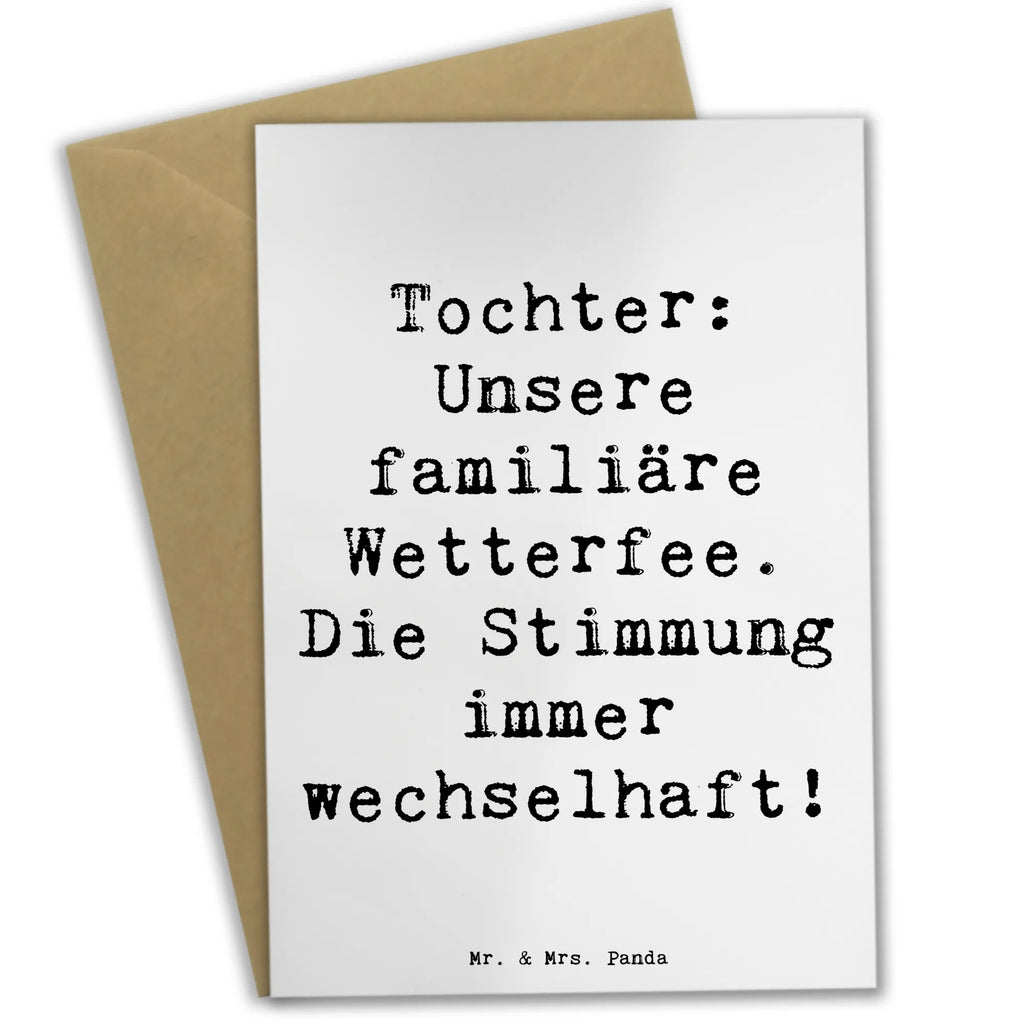 Grußkarte Spruch Tochter Wetterfee Grußkarte, Klappkarte, Einladungskarte, Glückwunschkarte, Hochzeitskarte, Geburtstagskarte, Karte, Ansichtskarten, Familie, Vatertag, Muttertag, Bruder, Schwester, Mama, Papa, Oma, Opa