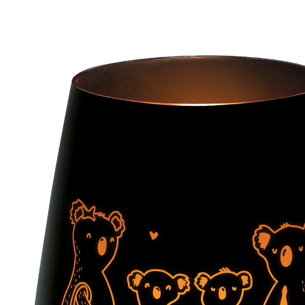 Gold Windlicht Koala Familie zwei Windlicht, Teelicht, Graviertes Windlicht, Windlicht Gravur, Kerze, Windlicht aus Glas, Teelicht aus Glas, Familie, Vatertag, Muttertag, Bruder, Schwester, Mama, Papa, Oma, Opa, Koala, Koalabär, beste Familie, Familienzeit, Familienleben, Koalafamilie, Lieblingsfamilie