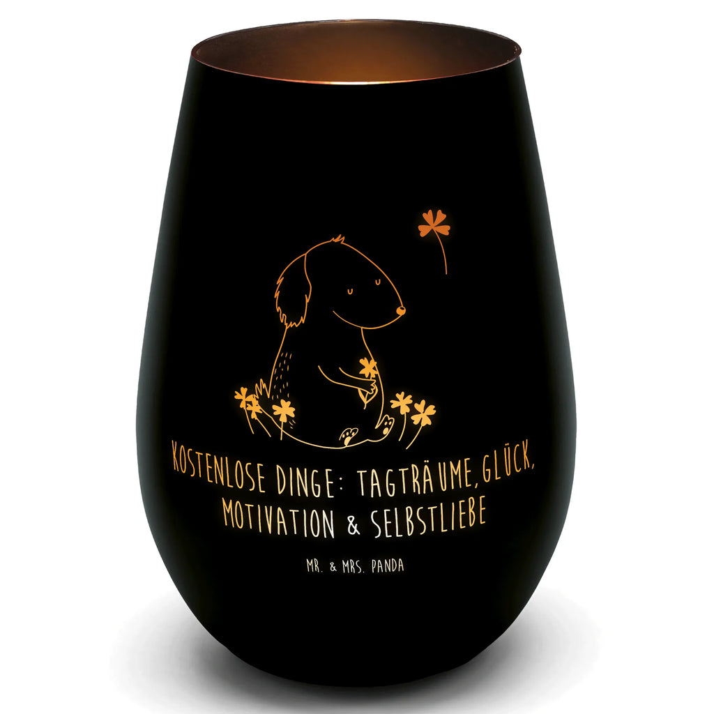 Gold Windlicht Hund Kleeblatt Windlicht, Teelicht, Graviertes Windlicht, Windlicht Gravur, Kerze, Windlicht aus Glas, Teelicht aus Glas, Hund, Hundemotiv, Haustier, Hunderasse, Tierliebhaber, Hundebesitzer, Sprüche, Kleeblatt, Glück, Tagträume, Motivation, Neuanfang, Geschenk, Glücksbringer, Selbstliebe, Achtsamkeit