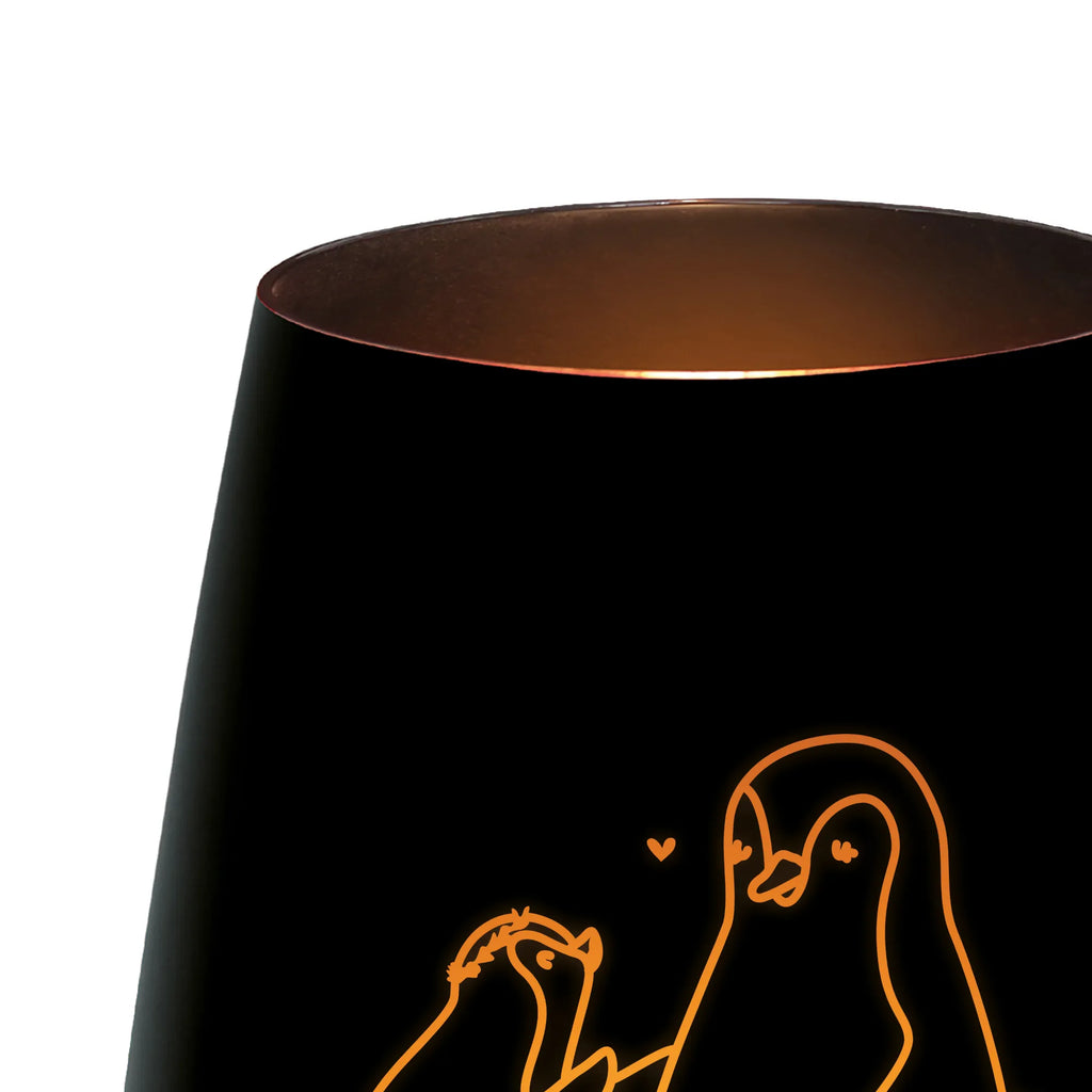 Gold Windlicht Pinguin mit Kind Windlicht, Teelicht, Graviertes Windlicht, Windlicht Gravur, Kerze, Windlicht aus Glas, Teelicht aus Glas, Familie, Vatertag, Muttertag, Bruder, Schwester, Mama, Papa, Oma, Opa, Geschenk, Mami, Mutti, Mutter, Geburststag