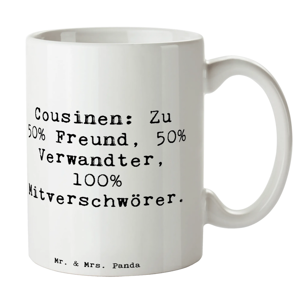 Tasse Spruch Cousin Mitverschwörer Tasse, Kaffeetasse, Teetasse, Becher, Kaffeebecher, Teebecher, Keramiktasse, Porzellantasse, Büro Tasse, Geschenk Tasse, Tasse Sprüche, Tasse Motive, Kaffeetassen, Tasse bedrucken, Designer Tasse, Cappuccino Tassen, Schöne Teetassen, Familie, Vatertag, Muttertag, Bruder, Schwester, Mama, Papa, Oma, Opa