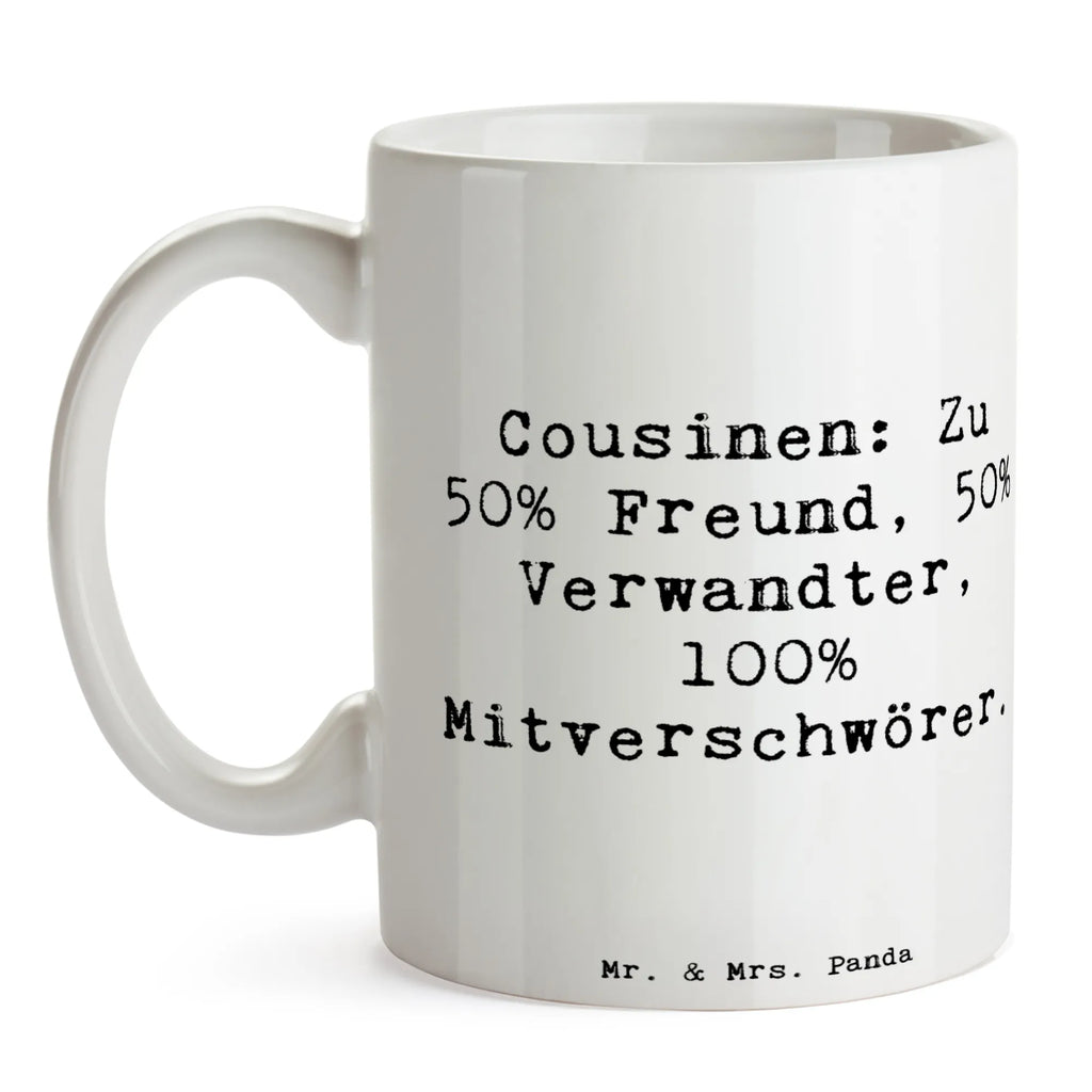 Tasse Spruch Cousin Mitverschwörer Tasse, Kaffeetasse, Teetasse, Becher, Kaffeebecher, Teebecher, Keramiktasse, Porzellantasse, Büro Tasse, Geschenk Tasse, Tasse Sprüche, Tasse Motive, Kaffeetassen, Tasse bedrucken, Designer Tasse, Cappuccino Tassen, Schöne Teetassen, Familie, Vatertag, Muttertag, Bruder, Schwester, Mama, Papa, Oma, Opa