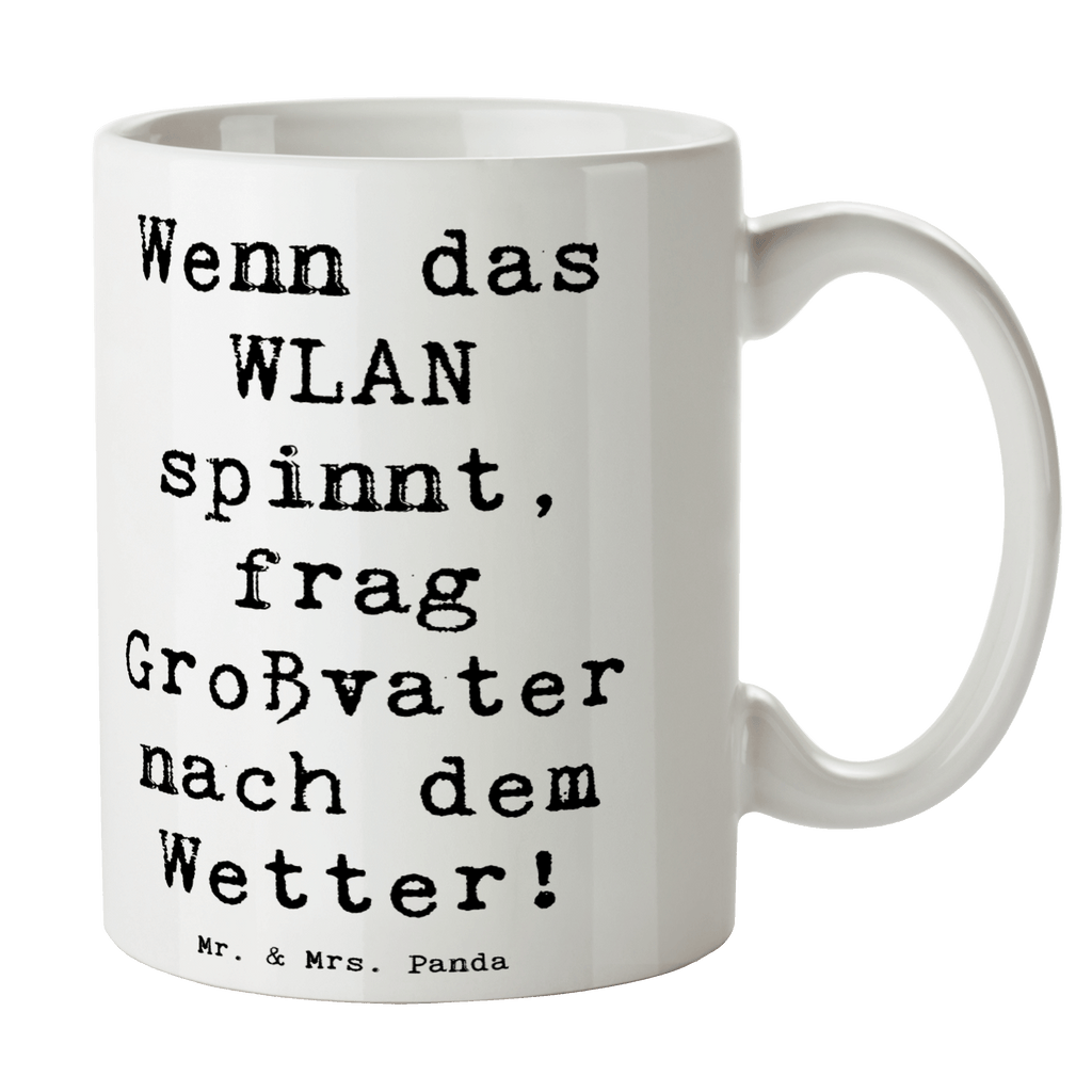 Tasse WLAN Großvater Tasse, Kaffeetasse, Teetasse, Becher, Kaffeebecher, Teebecher, Keramiktasse, Porzellantasse, Büro Tasse, Geschenk Tasse, Tasse Sprüche, Tasse Motive, Kaffeetassen, Tasse bedrucken, Designer Tasse, Cappuccino Tassen, Schöne Teetassen, Familie, Vatertag, Muttertag, Bruder, Schwester, Mama, Papa, Oma, Opa