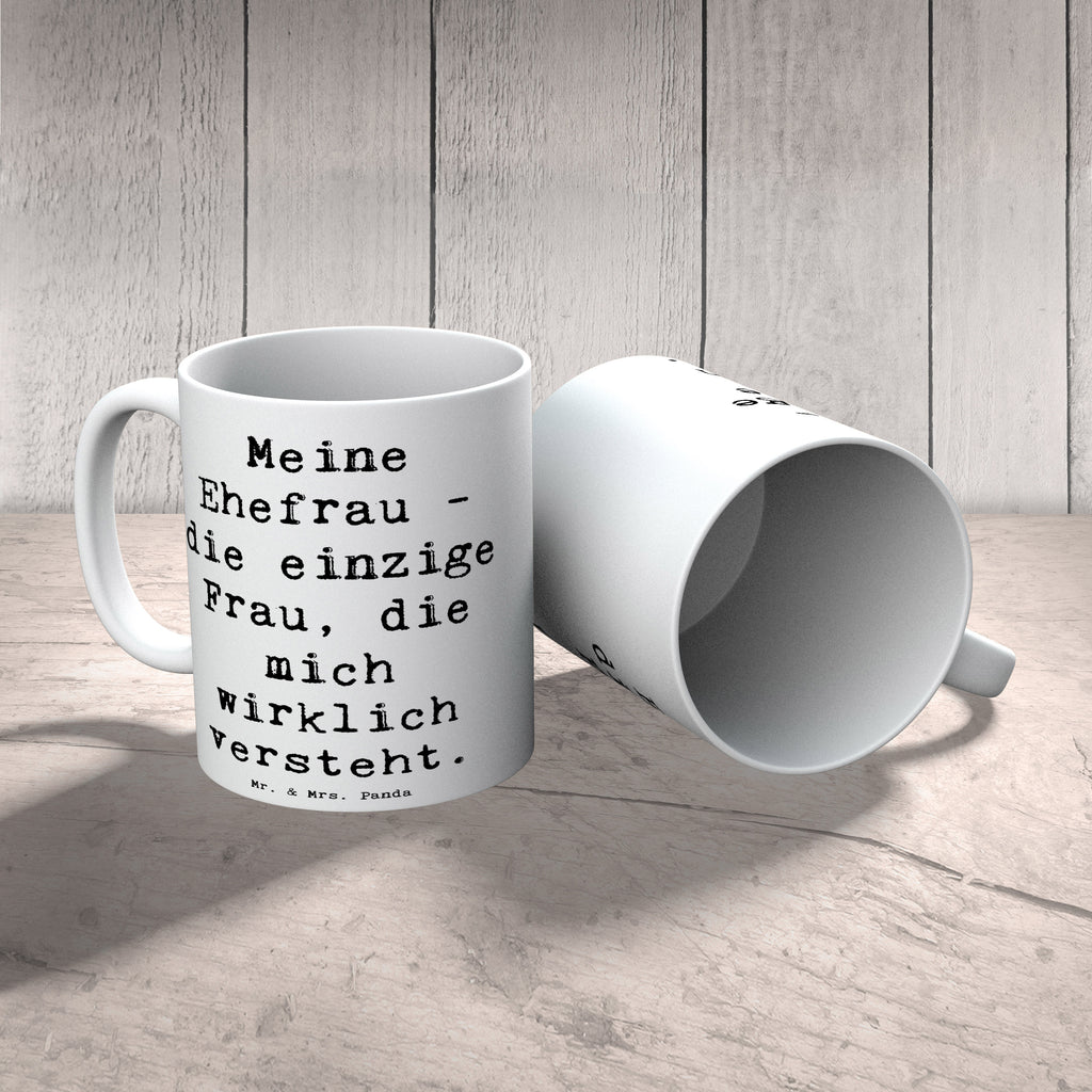 Tasse Spruch Ehefrau Verständnis Tasse, Kaffeetasse, Teetasse, Becher, Kaffeebecher, Teebecher, Keramiktasse, Porzellantasse, Büro Tasse, Geschenk Tasse, Tasse Sprüche, Tasse Motive, Kaffeetassen, Tasse bedrucken, Designer Tasse, Cappuccino Tassen, Schöne Teetassen, Familie, Vatertag, Muttertag, Bruder, Schwester, Mama, Papa, Oma, Opa