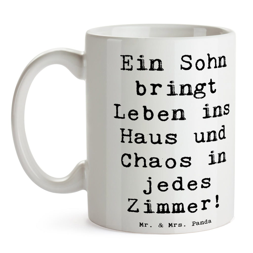 Tasse Spruch Lebhafter Sohn Tasse, Kaffeetasse, Teetasse, Becher, Kaffeebecher, Teebecher, Keramiktasse, Porzellantasse, Büro Tasse, Geschenk Tasse, Tasse Sprüche, Tasse Motive, Kaffeetassen, Tasse bedrucken, Designer Tasse, Cappuccino Tassen, Schöne Teetassen, Familie, Vatertag, Muttertag, Bruder, Schwester, Mama, Papa, Oma, Opa