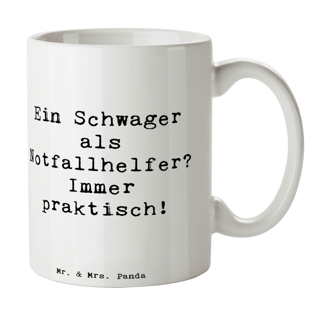 Tasse Spruch Schwager Notfallhelfer Tasse, Kaffeetasse, Teetasse, Becher, Kaffeebecher, Teebecher, Keramiktasse, Porzellantasse, Büro Tasse, Geschenk Tasse, Tasse Sprüche, Tasse Motive, Kaffeetassen, Tasse bedrucken, Designer Tasse, Cappuccino Tassen, Schöne Teetassen, Familie, Vatertag, Muttertag, Bruder, Schwester, Mama, Papa, Oma, Opa