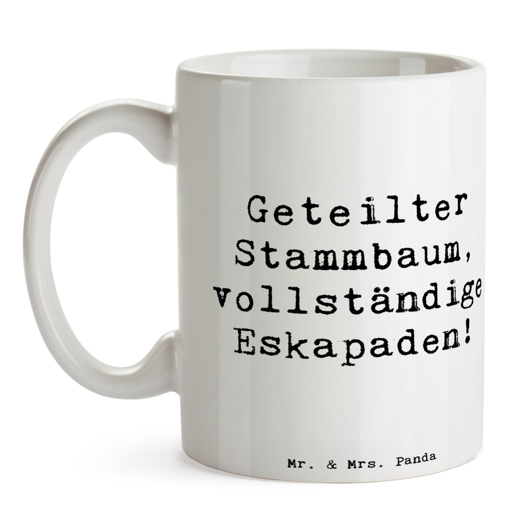 Tasse Spruch Halbbruder Eskapaden Tasse, Kaffeetasse, Teetasse, Becher, Kaffeebecher, Teebecher, Keramiktasse, Porzellantasse, Büro Tasse, Geschenk Tasse, Tasse Sprüche, Tasse Motive, Kaffeetassen, Tasse bedrucken, Designer Tasse, Cappuccino Tassen, Schöne Teetassen, Familie, Vatertag, Muttertag, Bruder, Schwester, Mama, Papa, Oma, Opa