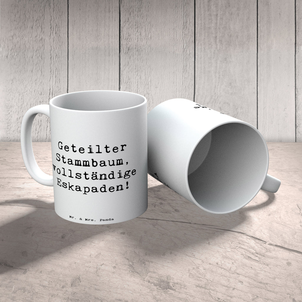 Tasse Spruch Halbbruder Eskapaden Tasse, Kaffeetasse, Teetasse, Becher, Kaffeebecher, Teebecher, Keramiktasse, Porzellantasse, Büro Tasse, Geschenk Tasse, Tasse Sprüche, Tasse Motive, Kaffeetassen, Tasse bedrucken, Designer Tasse, Cappuccino Tassen, Schöne Teetassen, Familie, Vatertag, Muttertag, Bruder, Schwester, Mama, Papa, Oma, Opa