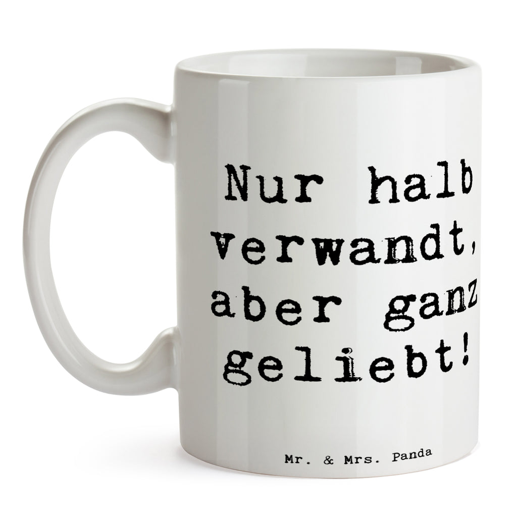 Tasse Spruch Halbbruder Liebe Tasse, Kaffeetasse, Teetasse, Becher, Kaffeebecher, Teebecher, Keramiktasse, Porzellantasse, Büro Tasse, Geschenk Tasse, Tasse Sprüche, Tasse Motive, Kaffeetassen, Tasse bedrucken, Designer Tasse, Cappuccino Tassen, Schöne Teetassen, Familie, Vatertag, Muttertag, Bruder, Schwester, Mama, Papa, Oma, Opa