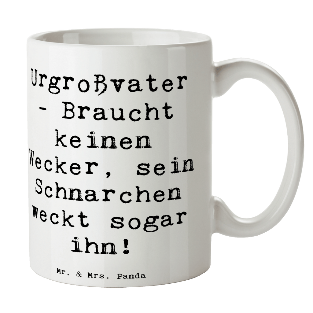 Tasse Wecker Urgroßvater Tasse, Kaffeetasse, Teetasse, Becher, Kaffeebecher, Teebecher, Keramiktasse, Porzellantasse, Büro Tasse, Geschenk Tasse, Tasse Sprüche, Tasse Motive, Kaffeetassen, Tasse bedrucken, Designer Tasse, Cappuccino Tassen, Schöne Teetassen, Familie, Vatertag, Muttertag, Bruder, Schwester, Mama, Papa, Oma, Opa