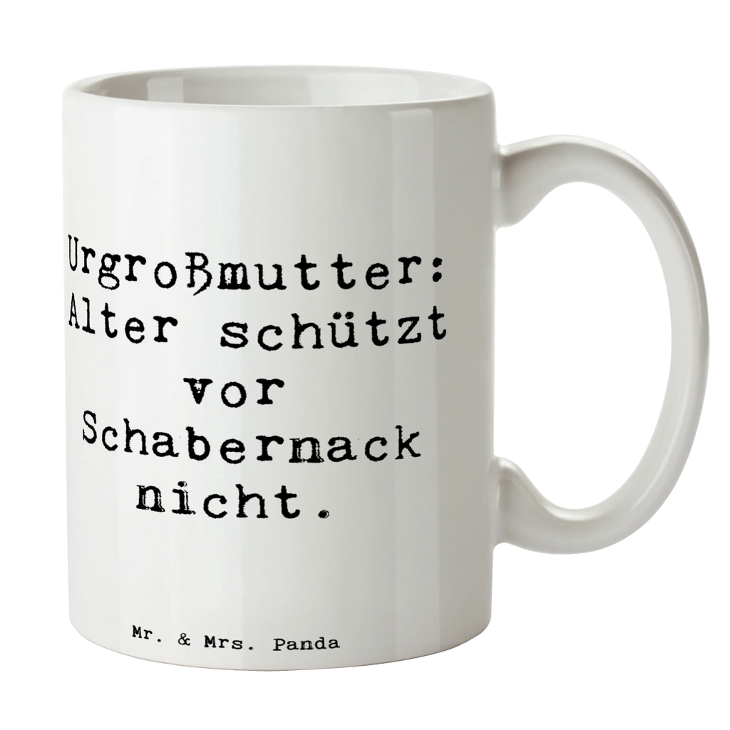 Tasse Spruch Urgroßmutter Schabernack Tasse, Kaffeetasse, Teetasse, Becher, Kaffeebecher, Teebecher, Keramiktasse, Porzellantasse, Büro Tasse, Geschenk Tasse, Tasse Sprüche, Tasse Motive, Kaffeetassen, Tasse bedrucken, Designer Tasse, Cappuccino Tassen, Schöne Teetassen, Familie, Vatertag, Muttertag, Bruder, Schwester, Mama, Papa, Oma, Opa