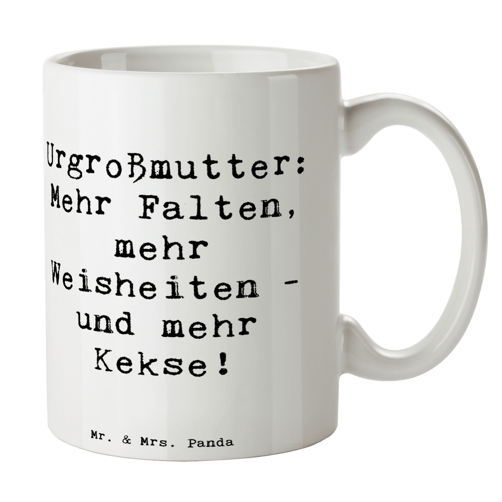 Tasse Spruch Urgroßmutter Weisheiten Tasse, Kaffeetasse, Teetasse, Becher, Kaffeebecher, Teebecher, Keramiktasse, Porzellantasse, Büro Tasse, Geschenk Tasse, Tasse Sprüche, Tasse Motive, Kaffeetassen, Tasse bedrucken, Designer Tasse, Cappuccino Tassen, Schöne Teetassen, Familie, Vatertag, Muttertag, Bruder, Schwester, Mama, Papa, Oma, Opa