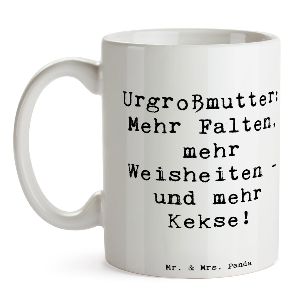 Tasse Spruch Urgroßmutter Weisheiten Tasse, Kaffeetasse, Teetasse, Becher, Kaffeebecher, Teebecher, Keramiktasse, Porzellantasse, Büro Tasse, Geschenk Tasse, Tasse Sprüche, Tasse Motive, Kaffeetassen, Tasse bedrucken, Designer Tasse, Cappuccino Tassen, Schöne Teetassen, Familie, Vatertag, Muttertag, Bruder, Schwester, Mama, Papa, Oma, Opa