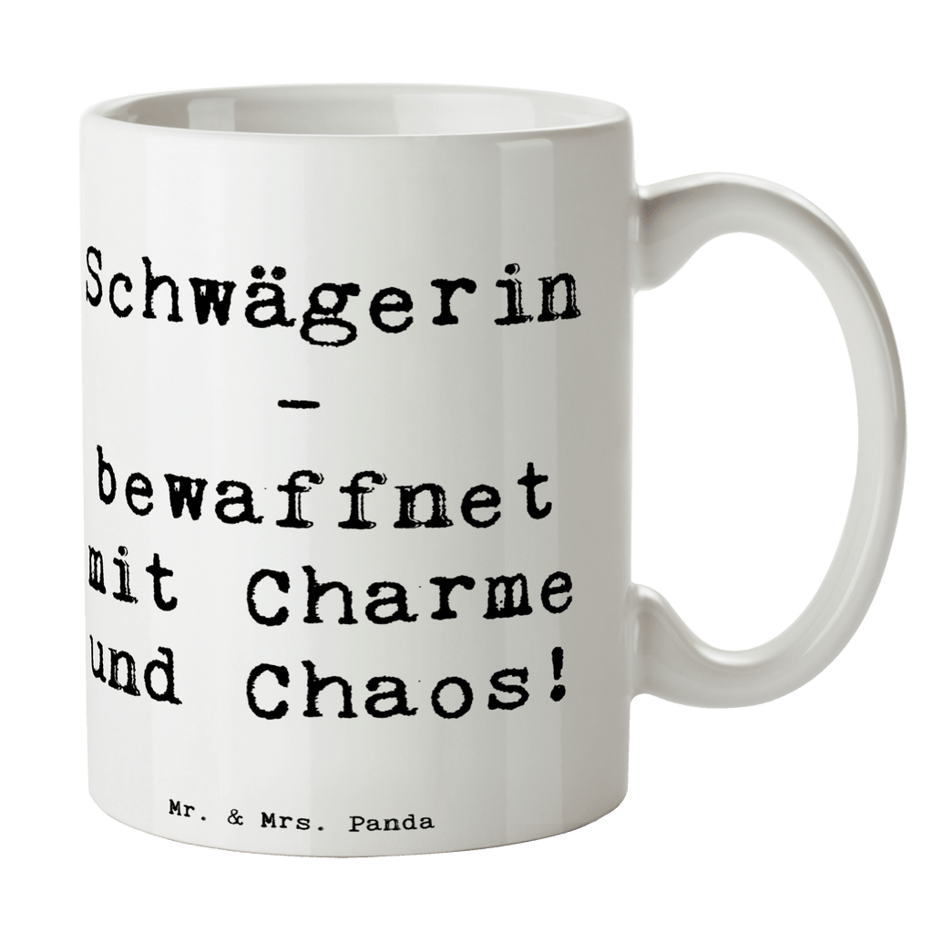 Tasse Spruch Schwägerin Charmant Chaos Tasse, Kaffeetasse, Teetasse, Becher, Kaffeebecher, Teebecher, Keramiktasse, Porzellantasse, Büro Tasse, Geschenk Tasse, Tasse Sprüche, Tasse Motive, Kaffeetassen, Tasse bedrucken, Designer Tasse, Cappuccino Tassen, Schöne Teetassen, Familie, Vatertag, Muttertag, Bruder, Schwester, Mama, Papa, Oma, Opa