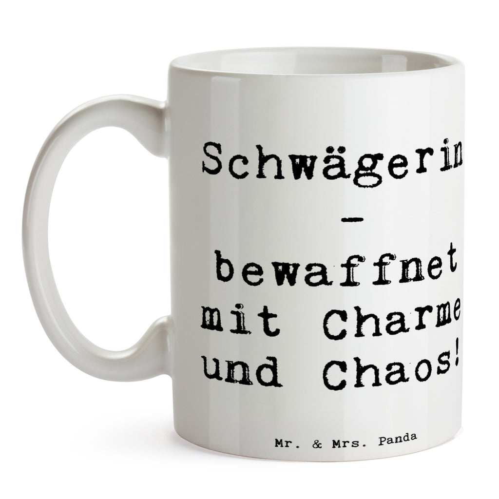 Tasse Spruch Schwägerin Charmant Chaos Tasse, Kaffeetasse, Teetasse, Becher, Kaffeebecher, Teebecher, Keramiktasse, Porzellantasse, Büro Tasse, Geschenk Tasse, Tasse Sprüche, Tasse Motive, Kaffeetassen, Tasse bedrucken, Designer Tasse, Cappuccino Tassen, Schöne Teetassen, Familie, Vatertag, Muttertag, Bruder, Schwester, Mama, Papa, Oma, Opa