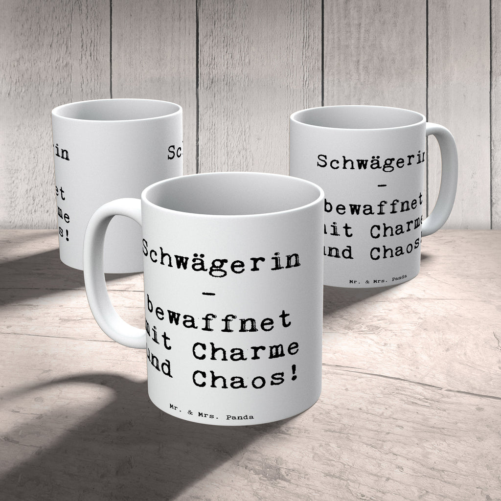 Tasse Spruch Schwägerin Charmant Chaos Tasse, Kaffeetasse, Teetasse, Becher, Kaffeebecher, Teebecher, Keramiktasse, Porzellantasse, Büro Tasse, Geschenk Tasse, Tasse Sprüche, Tasse Motive, Kaffeetassen, Tasse bedrucken, Designer Tasse, Cappuccino Tassen, Schöne Teetassen, Familie, Vatertag, Muttertag, Bruder, Schwester, Mama, Papa, Oma, Opa