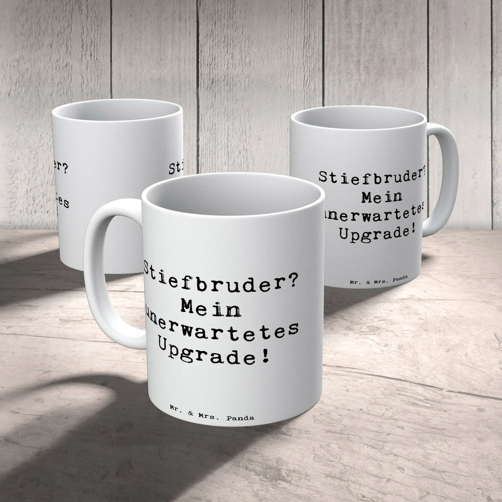 Tasse Spruch Stiefbruder Upgrade Tasse, Kaffeetasse, Teetasse, Becher, Kaffeebecher, Teebecher, Keramiktasse, Porzellantasse, Büro Tasse, Geschenk Tasse, Tasse Sprüche, Tasse Motive, Kaffeetassen, Tasse bedrucken, Designer Tasse, Cappuccino Tassen, Schöne Teetassen, Familie, Vatertag, Muttertag, Bruder, Schwester, Mama, Papa, Oma, Opa