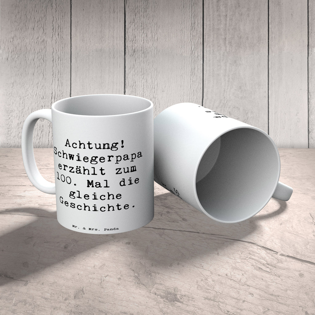 Tasse Storyteller Schwiegerpapa Tasse, Kaffeetasse, Teetasse, Becher, Kaffeebecher, Teebecher, Keramiktasse, Porzellantasse, Büro Tasse, Geschenk Tasse, Tasse Sprüche, Tasse Motive