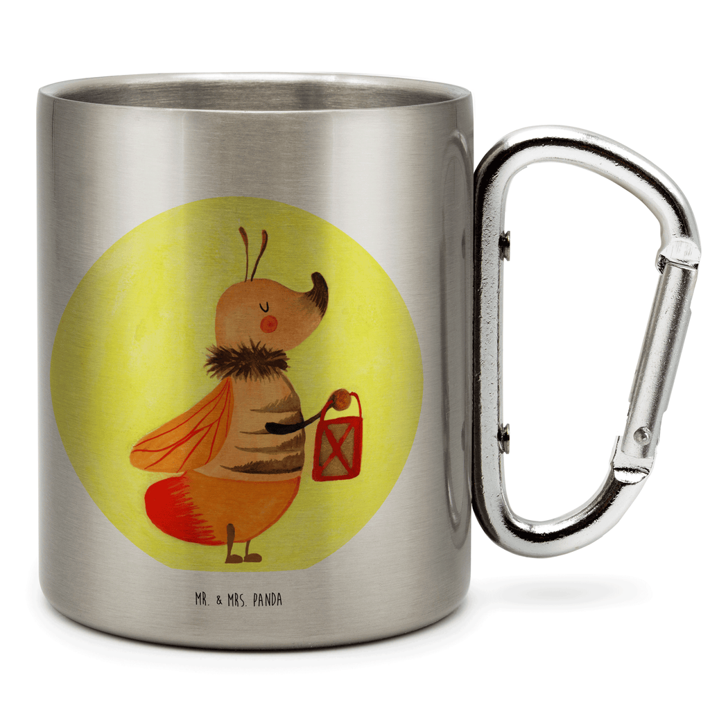 Edelstahlbecher Glühwürmchen Edelstahltasse, Karabiner, Edelstahlbecher, Outdoor, Camping, Tasse, Becher, Tiermotive, Gute Laune, lustige Sprüche, Tiere, Glühwürmchen, Glühwurm, Falter, Liebe, Leuchten, magisch, Liebesbeweis, Lieblingsmensch, Verlobung, Heiratsantrag, Jahrestag, Liebesspruch