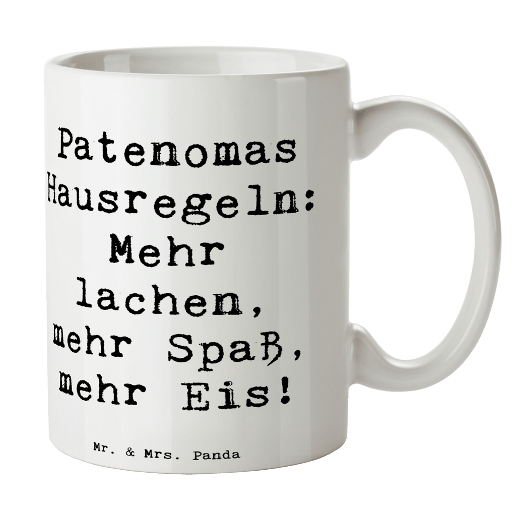 Tasse Spruch Patenoma Hausregeln Tasse, Kaffeetasse, Teetasse, Becher, Kaffeebecher, Teebecher, Keramiktasse, Porzellantasse, Büro Tasse, Geschenk Tasse, Tasse Sprüche, Tasse Motive, Kaffeetassen, Tasse bedrucken, Designer Tasse, Cappuccino Tassen, Schöne Teetassen, Familie, Vatertag, Muttertag, Bruder, Schwester, Mama, Papa, Oma, Opa