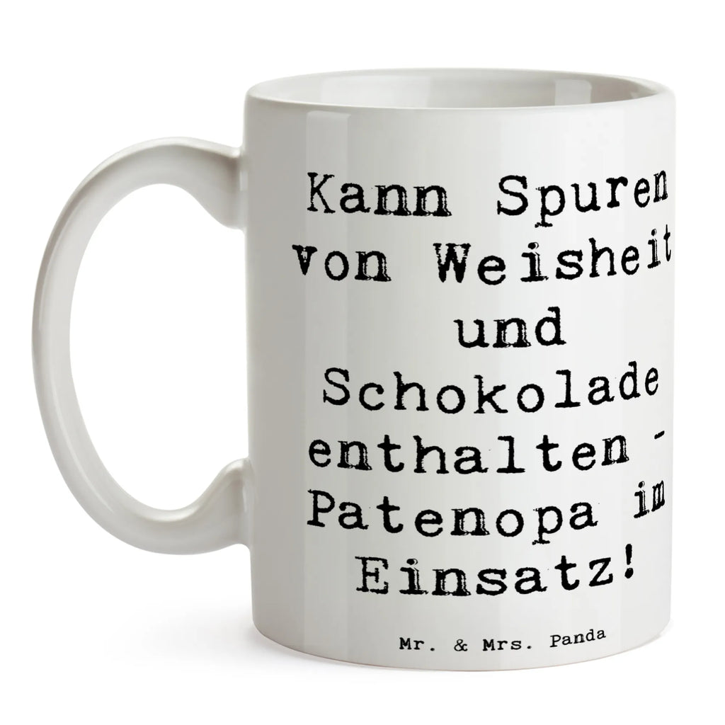 Tasse Spruch Patenopa und Weisheit Tasse, Kaffeetasse, Teetasse, Becher, Kaffeebecher, Teebecher, Keramiktasse, Porzellantasse, Büro Tasse, Geschenk Tasse, Tasse Sprüche, Tasse Motive, Kaffeetassen, Tasse bedrucken, Designer Tasse, Cappuccino Tassen, Schöne Teetassen, Familie, Vatertag, Muttertag, Bruder, Schwester, Mama, Papa, Oma, Opa