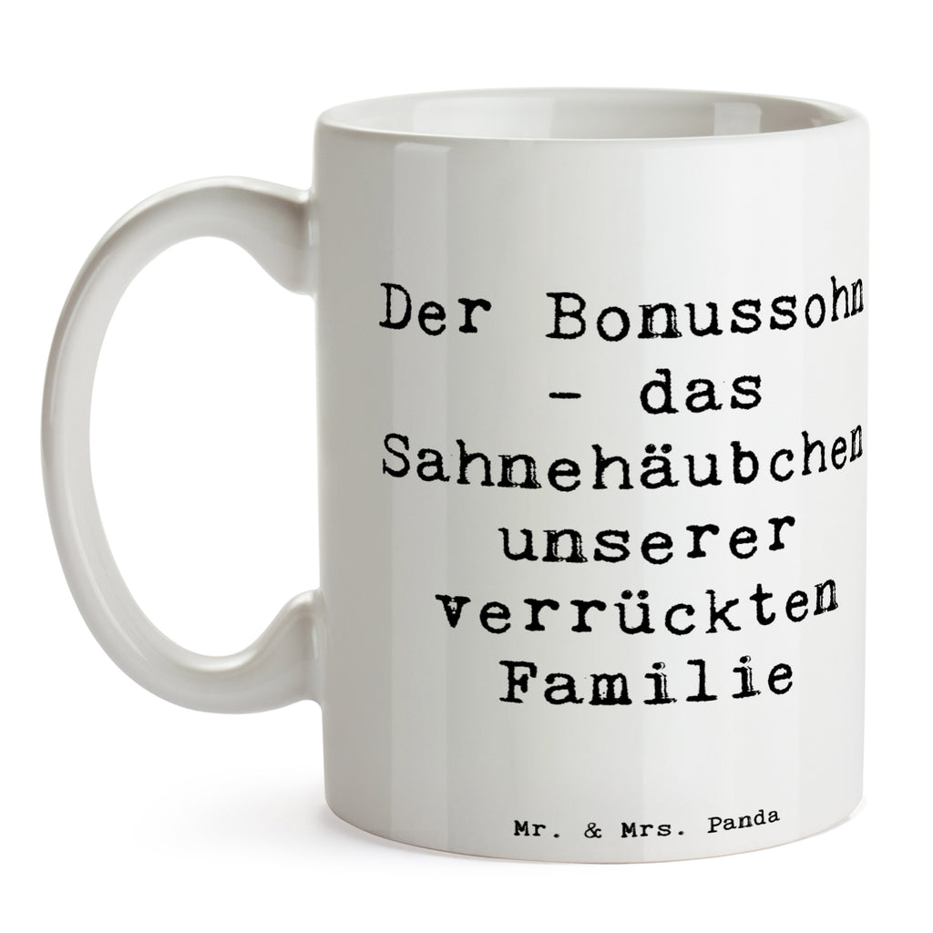 Tasse Spruch Der Bonussohn Tasse, Kaffeetasse, Teetasse, Becher, Kaffeebecher, Teebecher, Keramiktasse, Porzellantasse, Büro Tasse, Geschenk Tasse, Tasse Sprüche, Tasse Motive, Kaffeetassen, Tasse bedrucken, Designer Tasse, Cappuccino Tassen, Schöne Teetassen, Familie, Vatertag, Muttertag, Bruder, Schwester, Mama, Papa, Oma, Opa