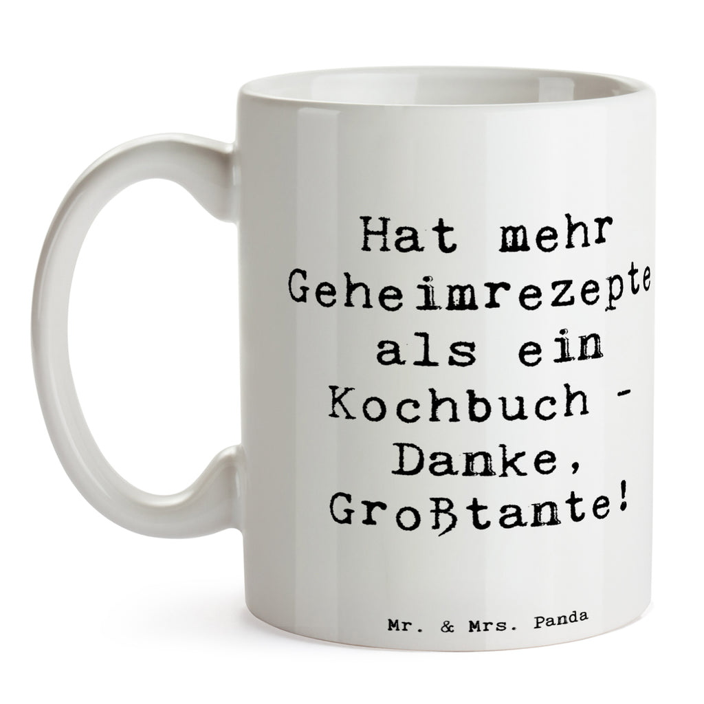 Tasse Spruch Geheimrezepte Großtante Tasse, Kaffeetasse, Teetasse, Becher, Kaffeebecher, Teebecher, Keramiktasse, Porzellantasse, Büro Tasse, Geschenk Tasse, Tasse Sprüche, Tasse Motive, Kaffeetassen, Tasse bedrucken, Designer Tasse, Cappuccino Tassen, Schöne Teetassen, Familie, Vatertag, Muttertag, Bruder, Schwester, Mama, Papa, Oma, Opa