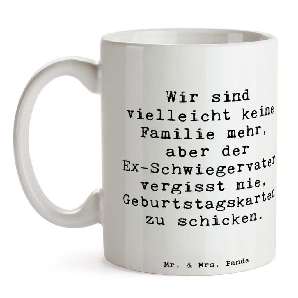 Tasse Spruch Ex-Schwiegervater Grüße Tasse, Kaffeetasse, Teetasse, Becher, Kaffeebecher, Teebecher, Keramiktasse, Porzellantasse, Büro Tasse, Geschenk Tasse, Tasse Sprüche, Tasse Motive, Kaffeetassen, Tasse bedrucken, Designer Tasse, Cappuccino Tassen, Schöne Teetassen, Familie, Vatertag, Muttertag, Bruder, Schwester, Mama, Papa, Oma, Opa