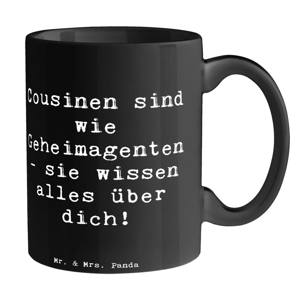 Tasse Spruch Cousinen Geheimagenten Tasse, Kaffeetasse, Teetasse, Becher, Kaffeebecher, Teebecher, Keramiktasse, Porzellantasse, Büro Tasse, Geschenk Tasse, Tasse Sprüche, Tasse Motive, Kaffeetassen, Tasse bedrucken, Designer Tasse, Cappuccino Tassen, Schöne Teetassen, Familie, Vatertag, Muttertag, Bruder, Schwester, Mama, Papa, Oma, Opa