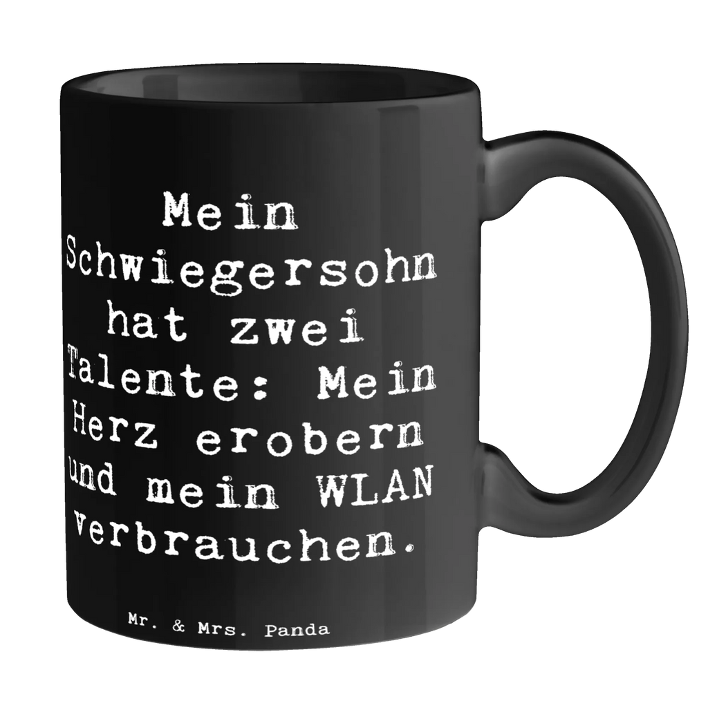 Tasse Spruch Schwiegersohn Talente Tasse, Kaffeetasse, Teetasse, Becher, Kaffeebecher, Teebecher, Keramiktasse, Porzellantasse, Büro Tasse, Geschenk Tasse, Tasse Sprüche, Tasse Motive, Kaffeetassen, Tasse bedrucken, Designer Tasse, Cappuccino Tassen, Schöne Teetassen, Familie, Vatertag, Muttertag, Bruder, Schwester, Mama, Papa, Oma, Opa