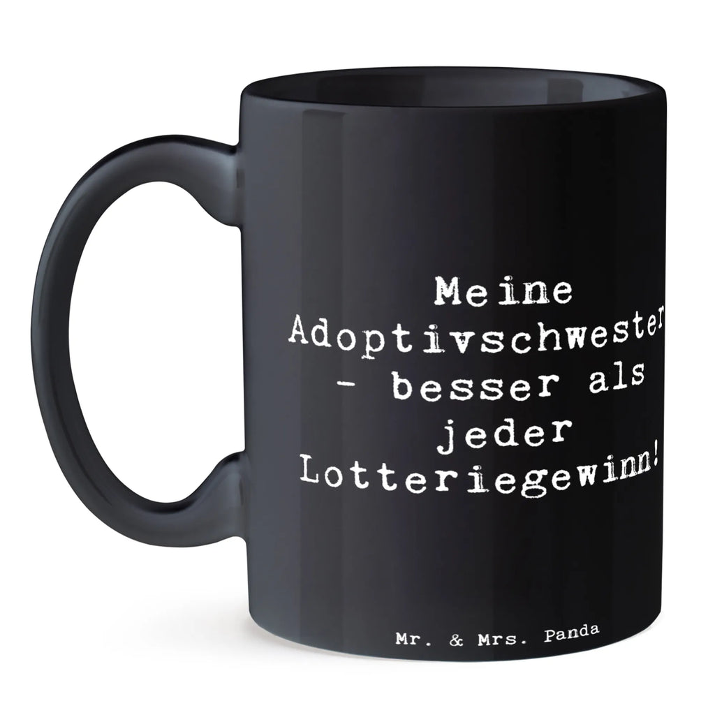 Tasse Spruch Adoptivschwester Wunder Tasse, Kaffeetasse, Teetasse, Becher, Kaffeebecher, Teebecher, Keramiktasse, Porzellantasse, Büro Tasse, Geschenk Tasse, Tasse Sprüche, Tasse Motive, Kaffeetassen, Tasse bedrucken, Designer Tasse, Cappuccino Tassen, Schöne Teetassen, Familie, Vatertag, Muttertag, Bruder, Schwester, Mama, Papa, Oma, Opa