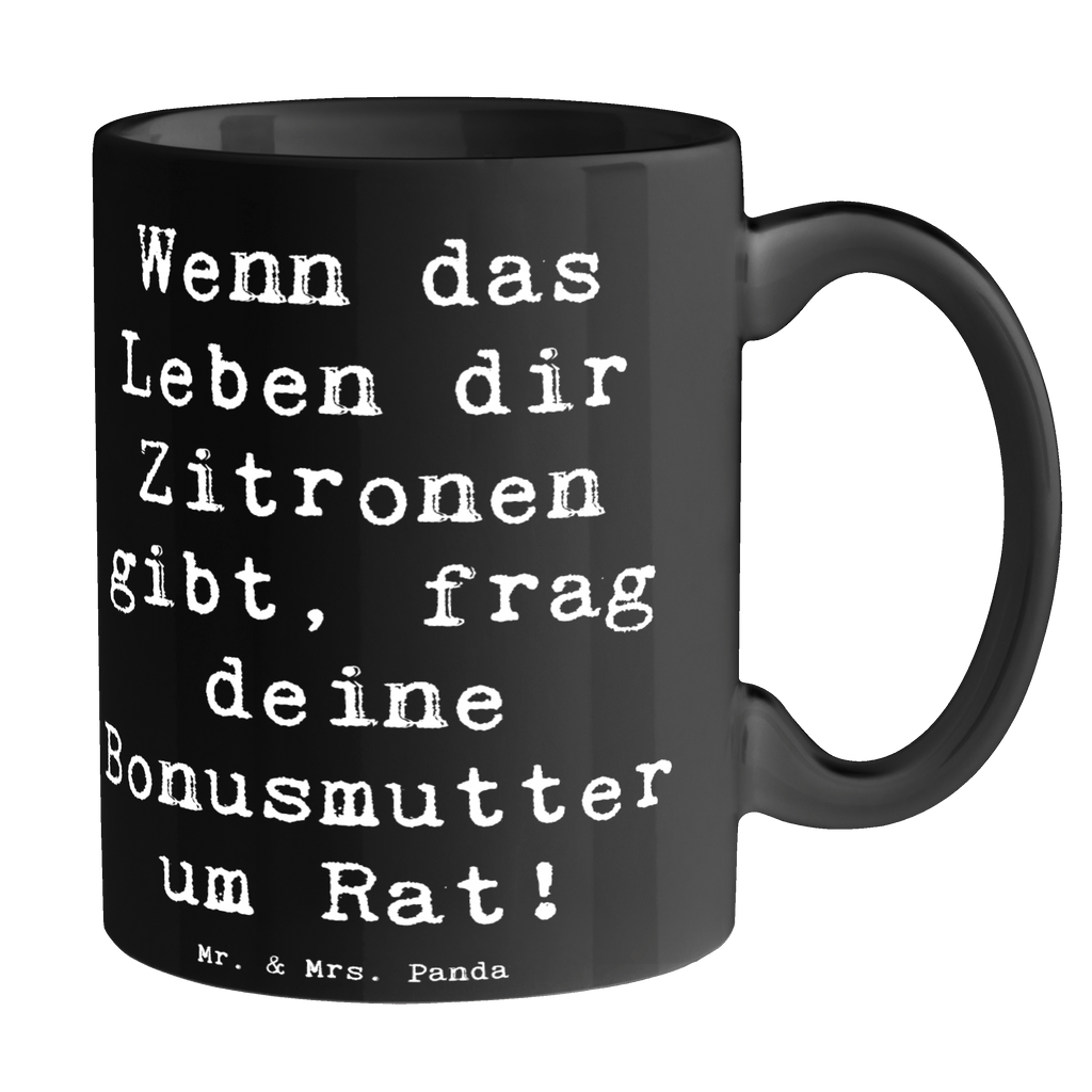 Tasse Wenn das Leben dir Zitronen gibt, frag deine Bonusmutter um Rat! Tasse, Kaffeetasse, Teetasse, Becher, Kaffeebecher, Teebecher, Keramiktasse, Porzellantasse, Büro Tasse, Geschenk Tasse, Tasse Sprüche, Tasse Motive, Kaffeetassen, Tasse bedrucken, Designer Tasse, Cappuccino Tassen, Schöne Teetassen, Familie, Vatertag, Muttertag, Bruder, Schwester, Mama, Papa, Oma, Opa