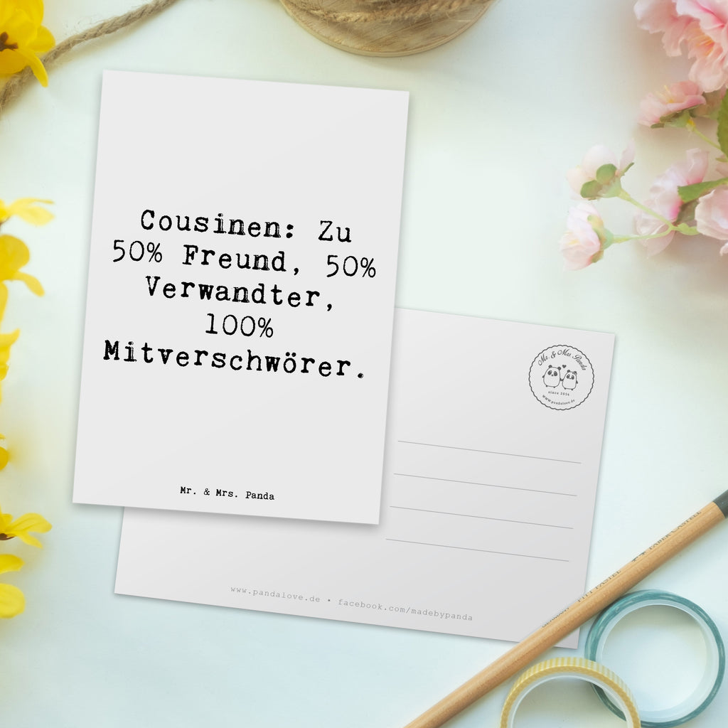 Postkarte Spruch Cousin Mitverschwörer Postkarte, Karte, Geschenkkarte, Grußkarte, Einladung, Ansichtskarte, Geburtstagskarte, Einladungskarte, Dankeskarte, Ansichtskarten, Einladung Geburtstag, Einladungskarten Geburtstag, Familie, Vatertag, Muttertag, Bruder, Schwester, Mama, Papa, Oma, Opa