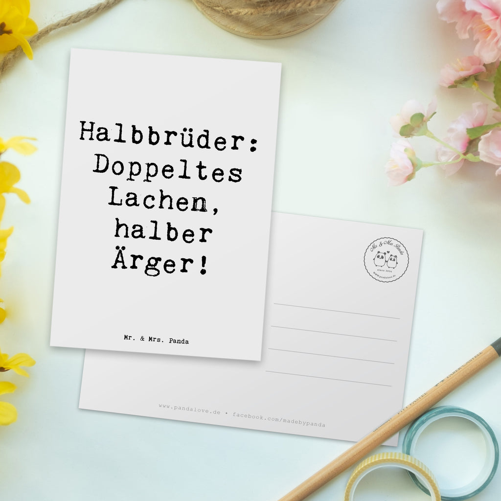 Postkarte Spruch Halbbruder Lachen Postkarte, Karte, Geschenkkarte, Grußkarte, Einladung, Ansichtskarte, Geburtstagskarte, Einladungskarte, Dankeskarte, Ansichtskarten, Einladung Geburtstag, Einladungskarten Geburtstag, Familie, Vatertag, Muttertag, Bruder, Schwester, Mama, Papa, Oma, Opa