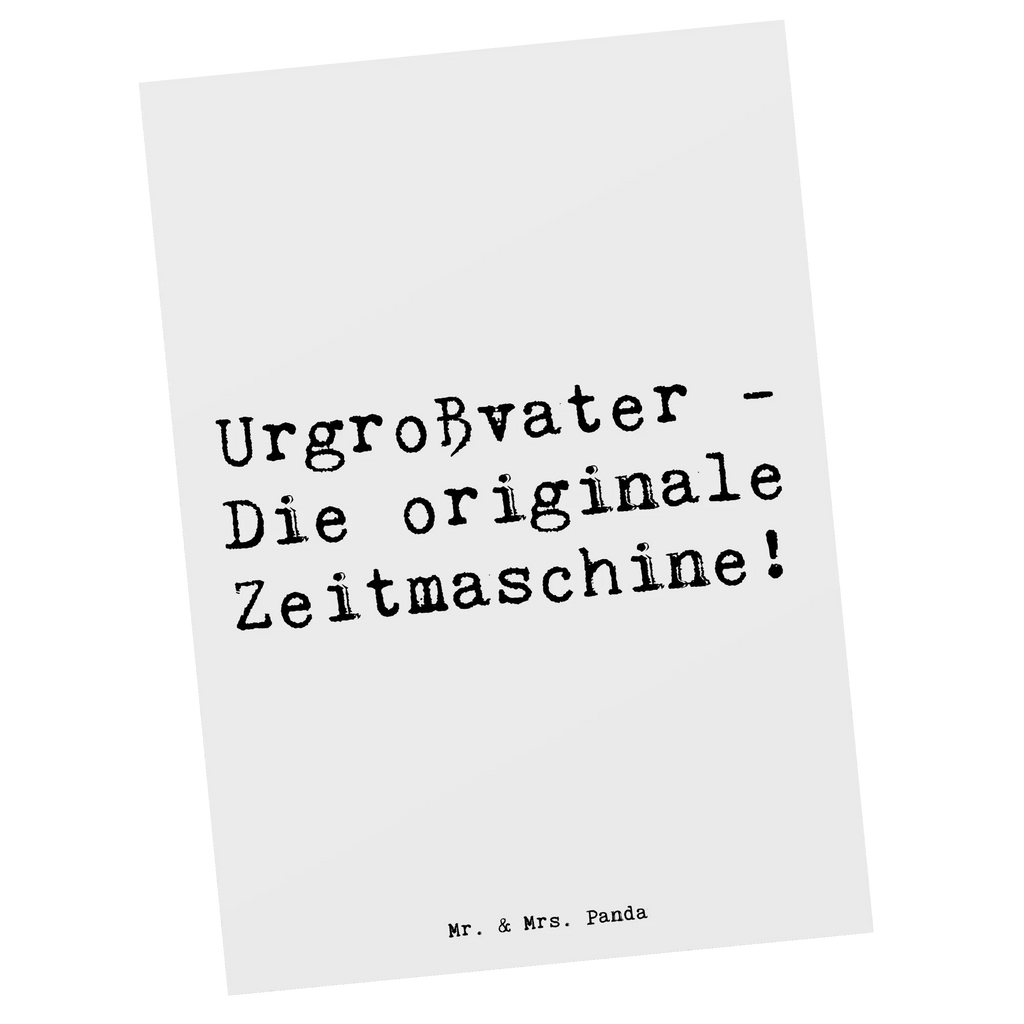 Postkarte Spruch Urgroßvater Zeitmaschine Postkarte, Karte, Geschenkkarte, Grußkarte, Einladung, Ansichtskarte, Geburtstagskarte, Einladungskarte, Dankeskarte, Ansichtskarten, Einladung Geburtstag, Einladungskarten Geburtstag, Familie, Vatertag, Muttertag, Bruder, Schwester, Mama, Papa, Oma, Opa