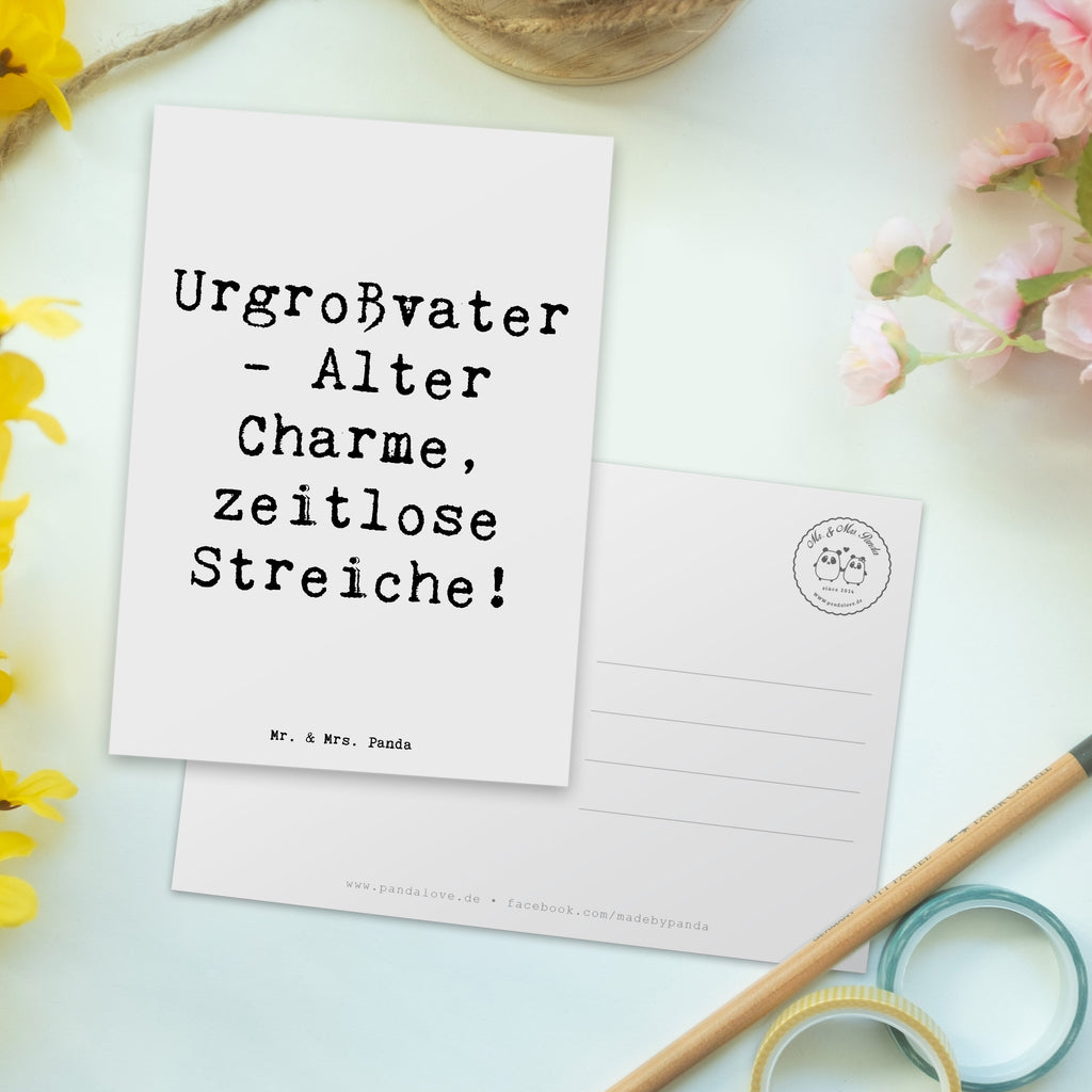 Postkarte Spruch Urgroßvater Charme Postkarte, Karte, Geschenkkarte, Grußkarte, Einladung, Ansichtskarte, Geburtstagskarte, Einladungskarte, Dankeskarte, Ansichtskarten, Einladung Geburtstag, Einladungskarten Geburtstag, Familie, Vatertag, Muttertag, Bruder, Schwester, Mama, Papa, Oma, Opa