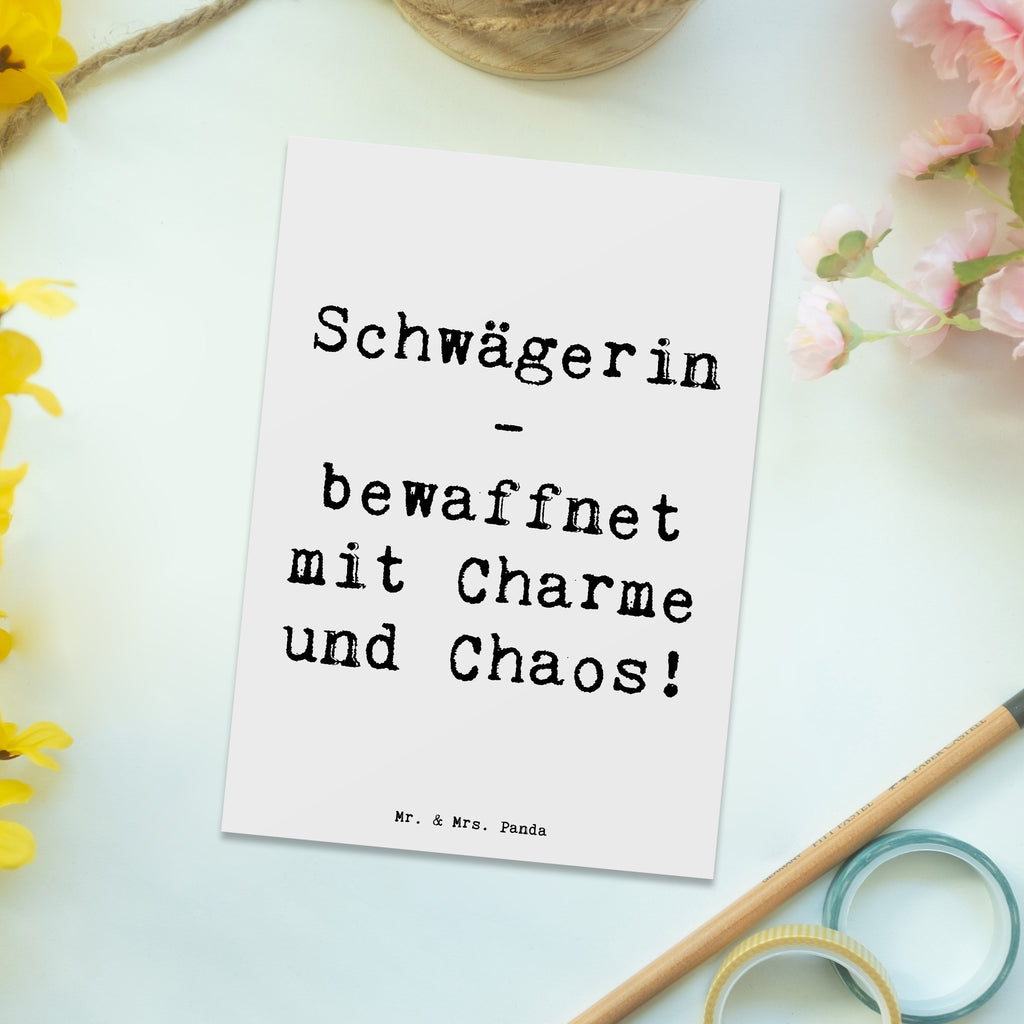 Postkarte Spruch Schwägerin Charmant Chaos Postkarte, Karte, Geschenkkarte, Grußkarte, Einladung, Ansichtskarte, Geburtstagskarte, Einladungskarte, Dankeskarte, Ansichtskarten, Einladung Geburtstag, Einladungskarten Geburtstag, Familie, Vatertag, Muttertag, Bruder, Schwester, Mama, Papa, Oma, Opa