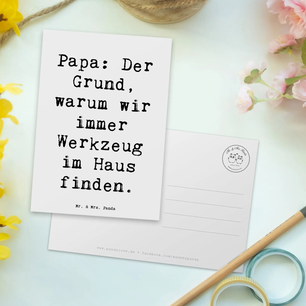 Postkarte Spruch Papa Werkzeug Postkarte, Karte, Geschenkkarte, Grußkarte, Einladung, Ansichtskarte, Geburtstagskarte, Einladungskarte, Dankeskarte, Ansichtskarten, Einladung Geburtstag, Einladungskarten Geburtstag, Familie, Vatertag, Muttertag, Bruder, Schwester, Mama, Papa, Oma, Opa