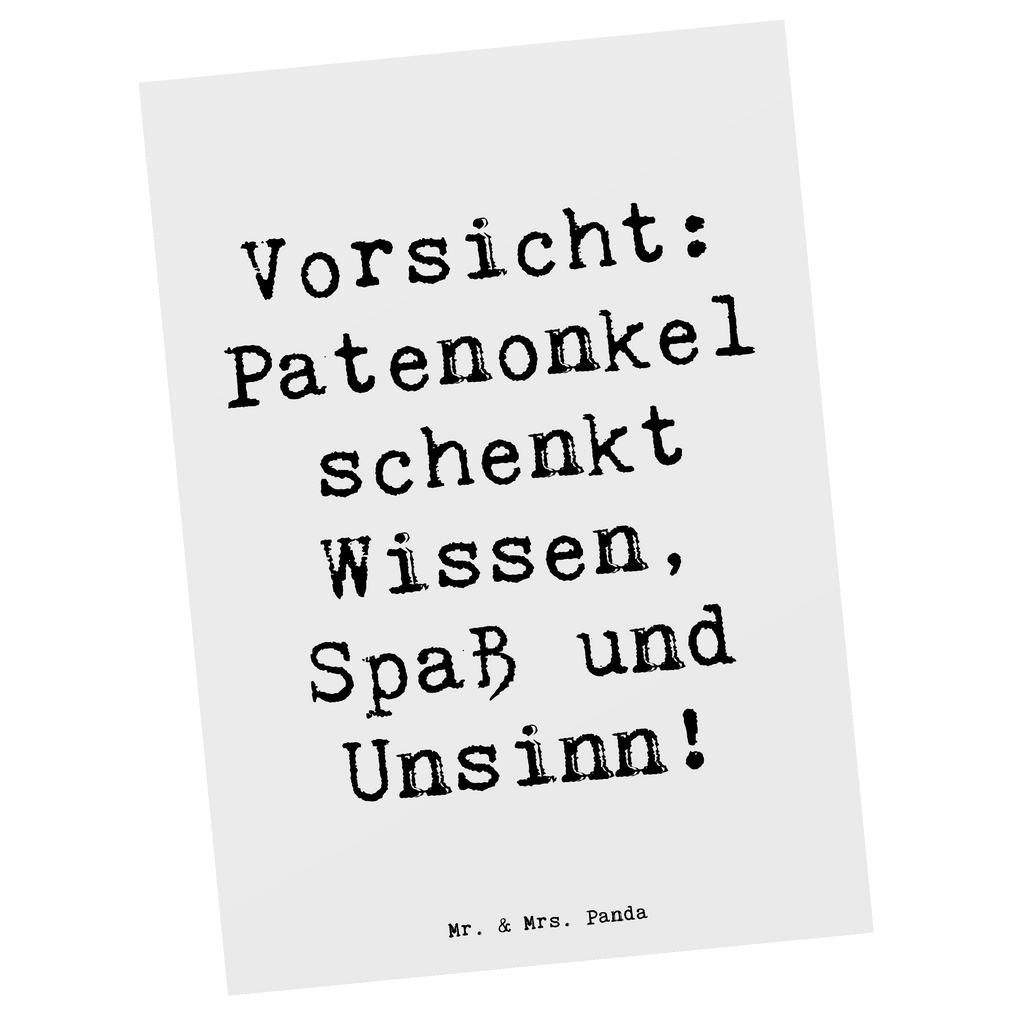 Postkarte Spruch Patenonkel Wissen Spaß Postkarte, Karte, Geschenkkarte, Grußkarte, Einladung, Ansichtskarte, Geburtstagskarte, Einladungskarte, Dankeskarte, Ansichtskarten, Einladung Geburtstag, Einladungskarten Geburtstag, Familie, Vatertag, Muttertag, Bruder, Schwester, Mama, Papa, Oma, Opa