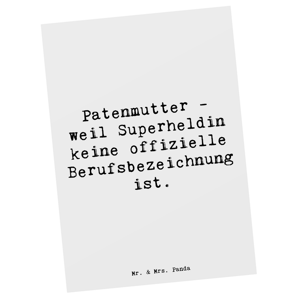 Postkarte Spruch Patenmutter Superheldin Postkarte, Karte, Geschenkkarte, Grußkarte, Einladung, Ansichtskarte, Geburtstagskarte, Einladungskarte, Dankeskarte, Ansichtskarten, Einladung Geburtstag, Einladungskarten Geburtstag, Familie, Vatertag, Muttertag, Bruder, Schwester, Mama, Papa, Oma, Opa