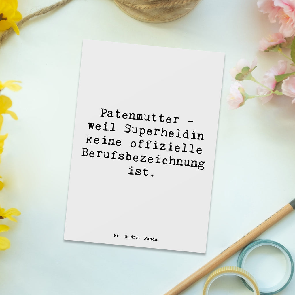 Postkarte Spruch Patenmutter Superheldin Postkarte, Karte, Geschenkkarte, Grußkarte, Einladung, Ansichtskarte, Geburtstagskarte, Einladungskarte, Dankeskarte, Ansichtskarten, Einladung Geburtstag, Einladungskarten Geburtstag, Familie, Vatertag, Muttertag, Bruder, Schwester, Mama, Papa, Oma, Opa