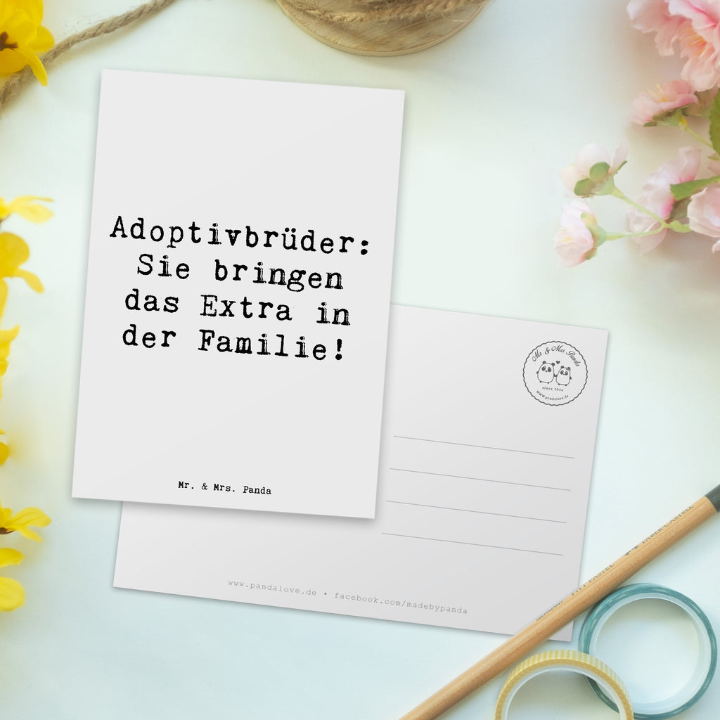 Postkarte Spruch Adoptivbrüder Extra Postkarte, Karte, Geschenkkarte, Grußkarte, Einladung, Ansichtskarte, Geburtstagskarte, Einladungskarte, Dankeskarte, Ansichtskarten, Einladung Geburtstag, Einladungskarten Geburtstag, Familie, Vatertag, Muttertag, Bruder, Schwester, Mama, Papa, Oma, Opa