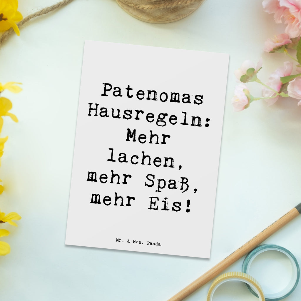 Postkarte Spruch Patenoma Hausregeln Postkarte, Karte, Geschenkkarte, Grußkarte, Einladung, Ansichtskarte, Geburtstagskarte, Einladungskarte, Dankeskarte, Ansichtskarten, Einladung Geburtstag, Einladungskarten Geburtstag, Familie, Vatertag, Muttertag, Bruder, Schwester, Mama, Papa, Oma, Opa