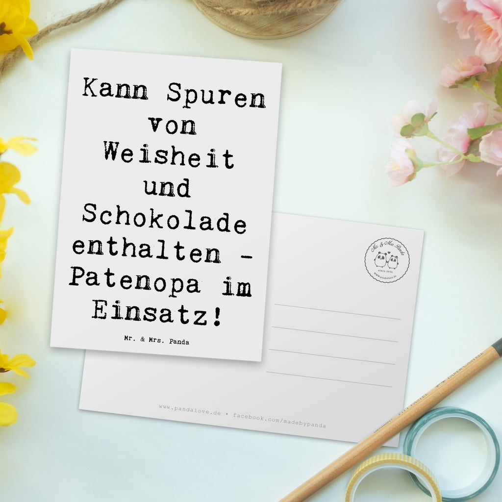 Postkarte Spruch Patenopa und Weisheit Postkarte, Karte, Geschenkkarte, Grußkarte, Einladung, Ansichtskarte, Geburtstagskarte, Einladungskarte, Dankeskarte, Ansichtskarten, Einladung Geburtstag, Einladungskarten Geburtstag, Familie, Vatertag, Muttertag, Bruder, Schwester, Mama, Papa, Oma, Opa