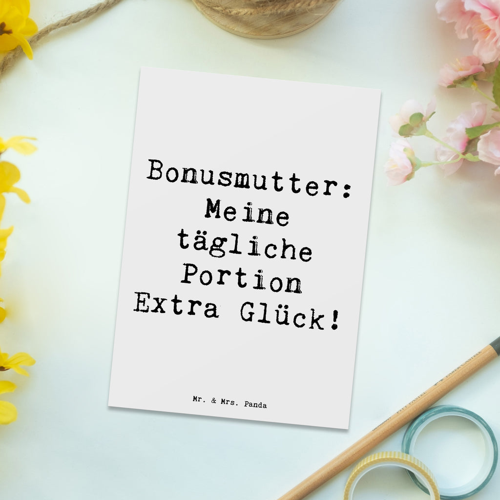 Postkarte Spruch Bonusmutter Glück Postkarte, Karte, Geschenkkarte, Grußkarte, Einladung, Ansichtskarte, Geburtstagskarte, Einladungskarte, Dankeskarte, Ansichtskarten, Einladung Geburtstag, Einladungskarten Geburtstag, Familie, Vatertag, Muttertag, Bruder, Schwester, Mama, Papa, Oma, Opa