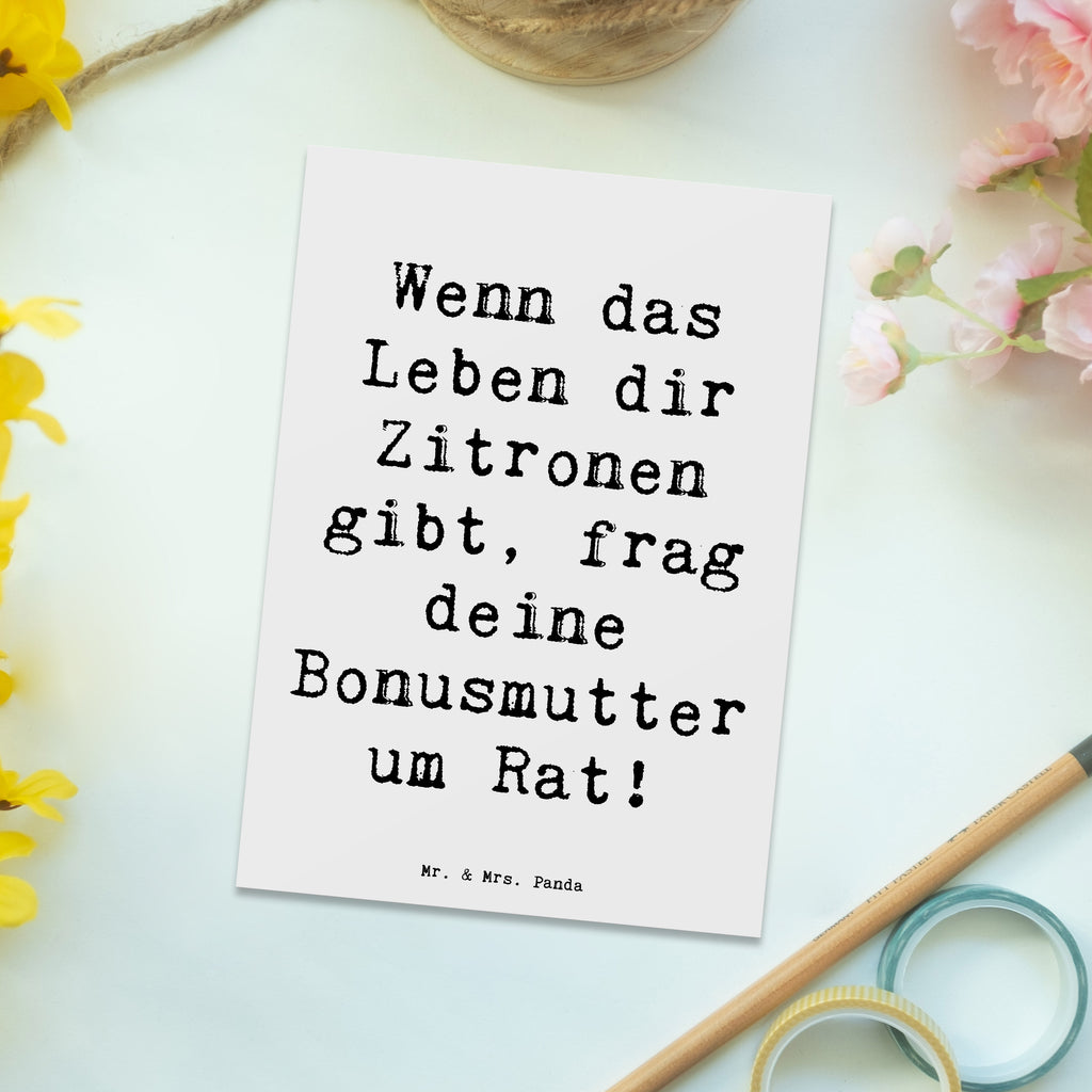 Postkarte Spruch Rat bei Bonusmutter Postkarte, Karte, Geschenkkarte, Grußkarte, Einladung, Ansichtskarte, Geburtstagskarte, Einladungskarte, Dankeskarte, Ansichtskarten, Einladung Geburtstag, Einladungskarten Geburtstag, Familie, Vatertag, Muttertag, Bruder, Schwester, Mama, Papa, Oma, Opa